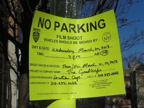 Filming on the streets of NYC